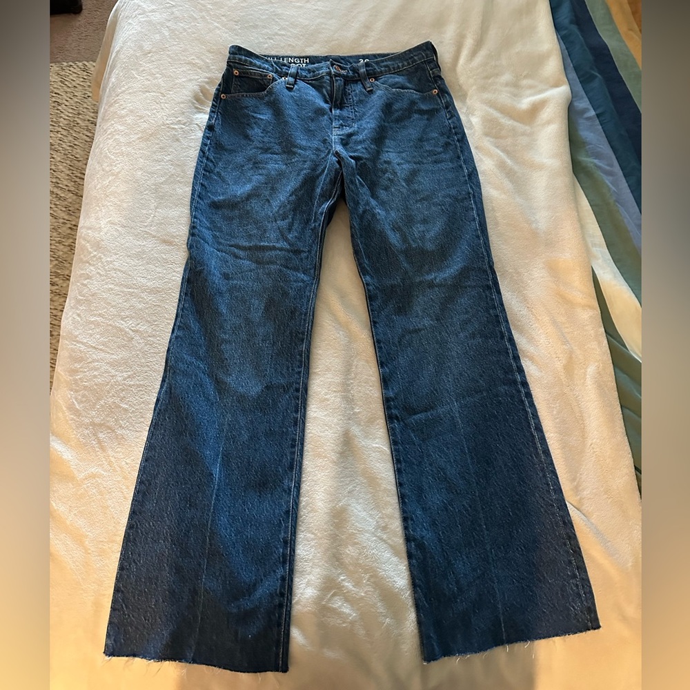 Jcrew full length denim boot jeans